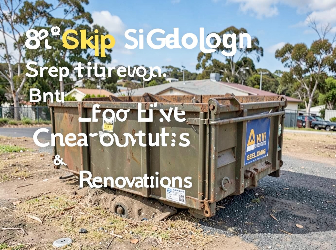 8m³ Skip Bin Geelong: Best for Large Cleanouts & Renovations