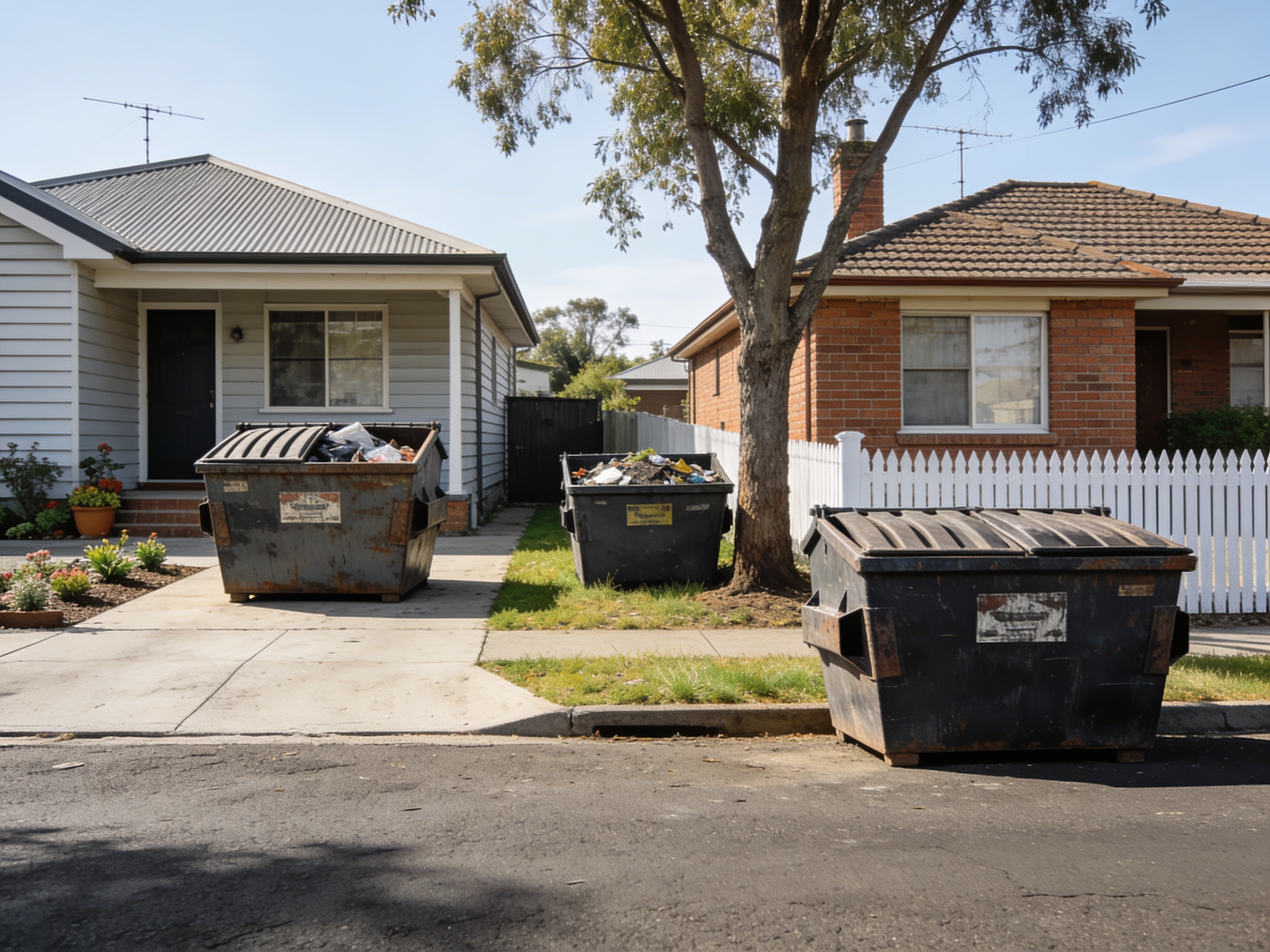 Skip Bin Placement in Geelong: Driveway, Nature Strip or Road?
