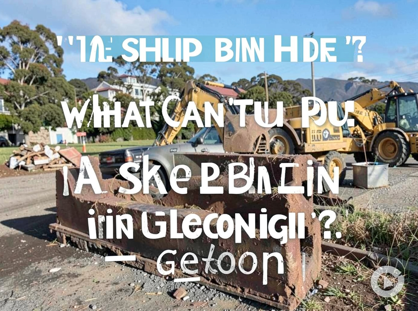 What Can't You Put in a Skip Bin in Geelong?